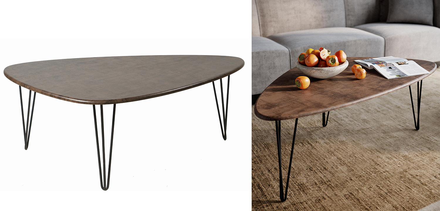 Кофейный стол Dorian Coffee Table brown Кофейный стол Dorian Coffee Table brown - Loft-Concept в Саратове