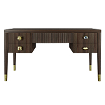 Письменный стол с 4-мя ящиками Elsa Dreams Walnut варинант исполнения - 6 | Loft Concept в Саратове