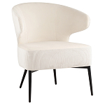 Современное мягкое кресло на металлических ножках Rakush Milk варинант исполнения - 1 | Loft Concept в Саратове