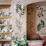 Обои ручная роспись Botanical Studies Cutter colourway варинант исполнения - 3 | Loft Concept в Саратове