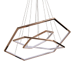 Люстра с 3-мя подвесами в виде шестиугольников Hexagon Horizontal варинант исполнения - 1 | Loft Concept в Саратове
