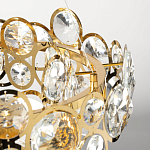 Люстра подвесная из золотых колец 57 см Golden Circles варинант исполнения - 8 | Loft Concept в Саратове