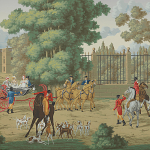 Обои ручная роспись La Chasse de Compiègne Aurore