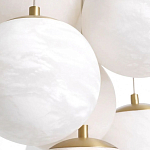 Люстра подвесная круглая с сферическими плафонами из натурального камня Glowing Spheres варинант исполнения - 4 | Loft Concept в Саратове