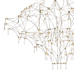 Люстра с тонким металлическим каркасом цвета хром Quasar варинант исполнения - 3 | Loft Concept в Саратове