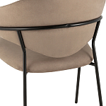 Коричневый стул с обивкой из искусственной замши Alexis варинант исполнения - 7 | Loft Concept в Саратове