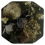 Шкатулка из эпоксидной смолы с цветами черная Epoxy Resin Square Box Black варинант исполнения - 1 | Loft Concept в Саратове