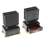 Настольный письменный набор из нефрита в подарочной коробке Victorious варинант исполнения - 11 | Loft Concept в Саратове