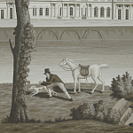 Обои ручная роспись Monuments of Paris Eau Forte on scenic paper варинант исполнения - 2 | Loft Concept в Саратове