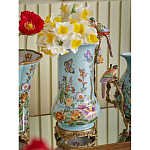 Ваза с птичкой из фарфора с бронзовыми элементами Garden of Eden варинант исполнения - 6 | Loft Concept в Саратове