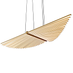 Люстра в виде распахнутых крыльев из тонких металлических планок Flight of Freedom варинант исполнения - 4 | Loft Concept в Саратове