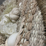 Круглый Вязанный Гобелен Абстракция Breath of Mist Wall Hanging варинант исполнения - 2 | Loft Concept в Саратове