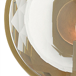 Бра круглое с прозрачным рельефным плафоном Crystal Prism варинант исполнения - 1 | Loft Concept в Саратове