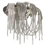 Бра с металиическими цепочками и дугообразными элементами Atlantis Chain варинант исполнения - 5 | Loft Concept в Саратове