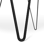 Стол журнальный c круглой столешницей из стекла серого цвета Gray and Gold Marble варинант исполнения - 6 | Loft Concept в Саратове