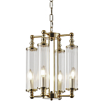 Люстра 4-мя прозрачными цилиндрическими плафонами Jeanette варинант исполнения - 1 | Loft Concept в Саратове