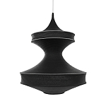 Подвесной вязаный черный светильник «Моника» варинант исполнения - 1 | Loft Concept в Саратове