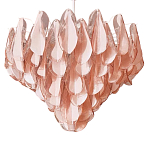 Люстра из стекляных розовых лепестков Petalled Illuminator варинант исполнения - 3 | Loft Concept в Саратове