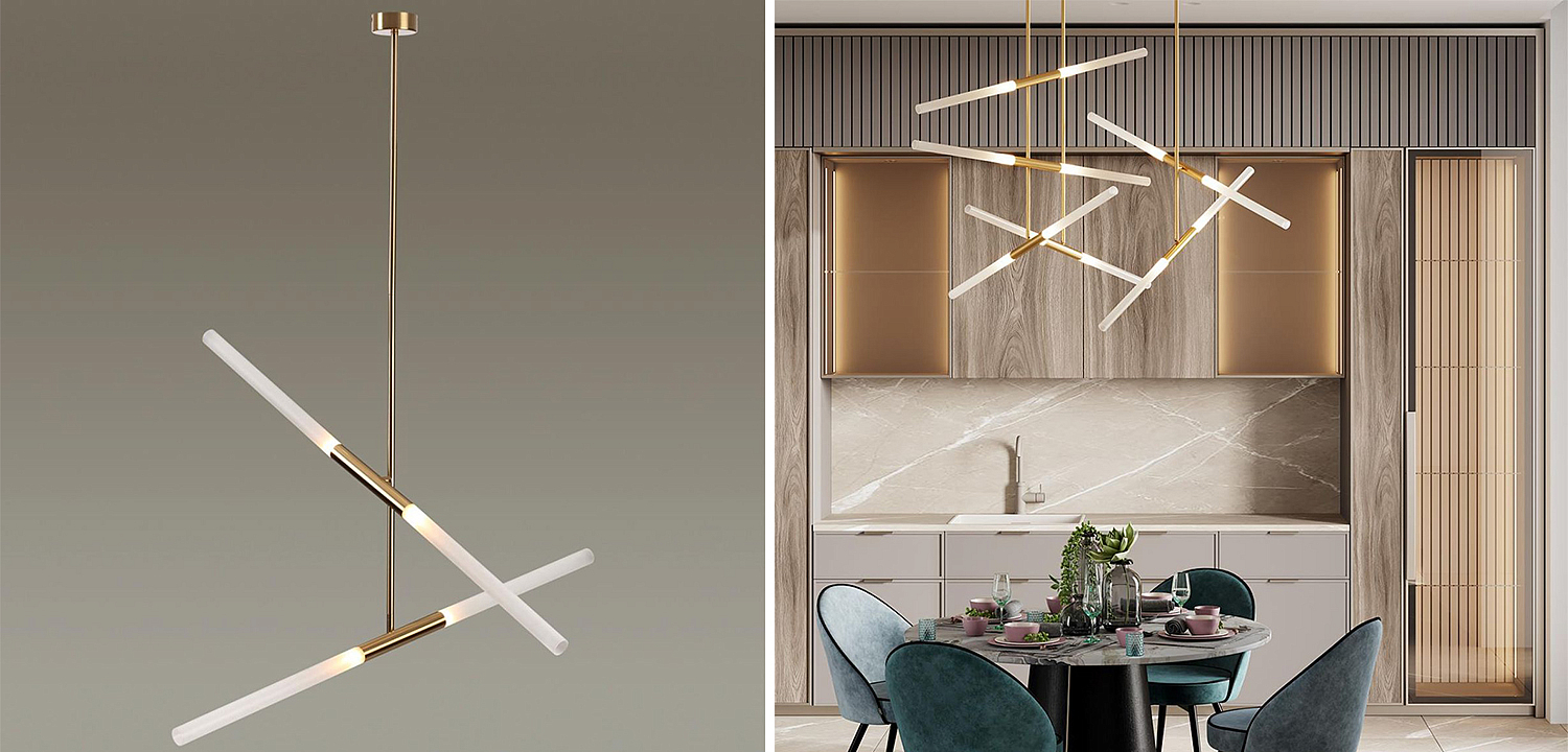 Светильник Gold Delta Light 4 lamp Светильник Gold Delta Light 4 lamp - Loft-Concept в Саратове