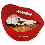 Картина вышивка бисером Grill Cut Out With Butterfly варинант исполнения - 1 | Loft Concept в Саратове