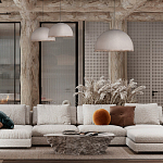 Подвесной светильник в форме купола белого цвета с ажурной бахромой Tactile Line варинант исполнения - 12 | Loft Concept в Саратове