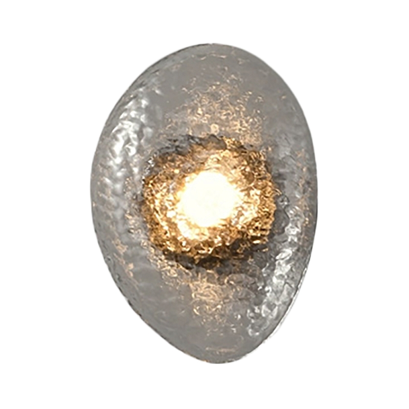 Бра LINDIS FROST LONG WALL 1 лампа Прозрачное стекло Прозрачный (Transparent) Черный в Саратове | Loft Concept 