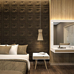 Гипсовая 3D Панель M-106 варинант исполнения - 1 | Loft Concept в Саратове