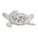 Статуэтка черепаха с ажурным панцирем и детализированной текстурой в белом цвете Marine Accessories варинант исполнения - 1 | Loft Concept в Саратове