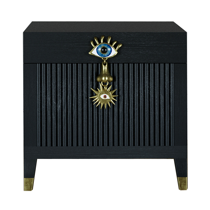 Сундук Eye Elsa Dreams Black Черный Золотой Сундук Eye Elsa Dreams Black Черный Золотой в Саратове | Loft Concept