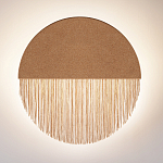 Бра круглое натуральная пробка с бахромой Natural Cork варинант исполнения - 3 | Loft Concept в Саратове