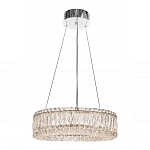 Люстра подвесная круглая из прозрачного хрусталя с корпусом из металла цвета хром Selfsufficient варинант исполнения - 1 | Loft Concept в Саратове