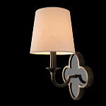 Бра с белым текстильным абажуром и фигурным основанием с зеркальной вставкой Vitorino варинант исполнения - 15 | Loft Concept в Саратове