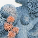 Тканый вручную Большой абстрактный гобелен Frost Forest варинант исполнения - 1 | Loft Concept в Саратове