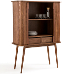 Буфет с двумя раздвижными дверцами Toinette Brown Wooden Cupboard варинант исполнения - 3 | Loft Concept в Саратове