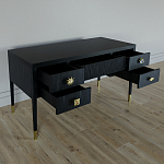 Письменный стол с 4-мя ящиками Elsa Dreams Black  варинант исполнения - 3 | Loft Concept в Саратове