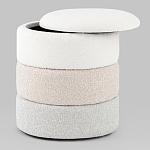 Пуф Three Colors в ткани букле из трех цветов  варинант исполнения - 3 | Loft Concept в Саратове