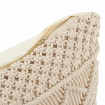 Чехол на подушку с макраме бежевого цвета Macrame варинант исполнения - 3 | Loft Concept в Саратове