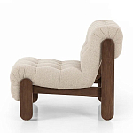 Кресло с деревянным каркасом и обивкой из ткани букле Medieval Furniture варинант исполнения - 1 | Loft Concept в Саратове