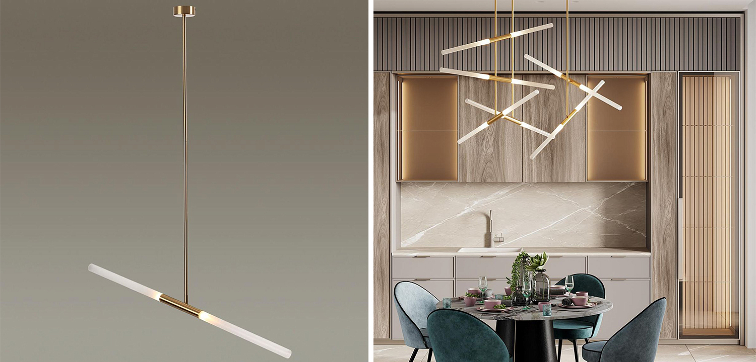 Светильник Gold Delta Light 2 lamp Светильник Gold Delta Light 2 lamp - Loft-Concept в Саратове