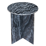 Столик кофейный с столешницей из черного мрамора Compact Black Marble Table варинант исполнения - 1 | Loft Concept в Саратове