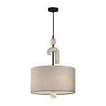 Люстра с серым тканевым плафоном Flourish варинант исполнения - 2 | Loft Concept в Саратове