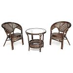 Комплект уличной мебели Angela Dark Brown варинант исполнения - 1 | Loft Concept в Саратове