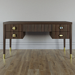 Письменный стол с 4-мя ящиками Elsa Dreams Walnut варинант исполнения - 5 | Loft Concept в Саратове