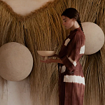 Большая дизайнерская Инсталляция из соломы RAFFIA Installation  варинант исполнения - 1 | Loft Concept в Саратове