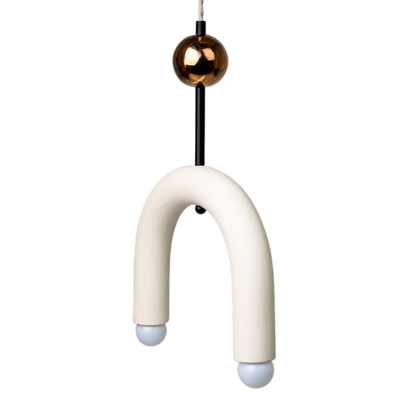 Подвесной светильник MOROSHKA arc [white] Белый Бронза в Саратове | Loft Concept 