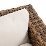 Трехместный садовый диван из плетеного пластика Matteo варинант исполнения - 2 | Loft Concept в Саратове