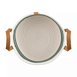 Корзина для хранения с ручками плетеная Interlacement Green  варинант исполнения - 1 | Loft Concept в Саратове