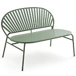 Зелёная скамья из стали Goodwin Metal Bench Green варинант исполнения - 1 | Loft Concept в Саратове