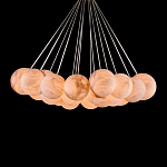 Люстра подвесная круглая с сферическими плафонами из натурального камня Glowing Spheres варинант исполнения - 2 | Loft Concept в Саратове