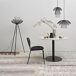 Торшер с трехъярусным плафоном из металлической сетки Metal Mesh Floor Lamp варинант исполнения - 2 | Loft Concept в Саратове